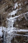 The crux of Lock Tender is [yet another] hanging dagger through an overlap with poor protection; after this ascent, several bolts were added to the route