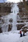 Joe gears up at the base of Main Flow