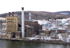 The power facility as seen from the top of the first pitch of Main Flow