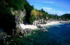 On top of the only climbable rock on Apo Island, you can see the beach where we had lunch and relaxed between dives