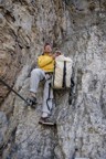 Solid-looking "towel racks" allow non-climbers access to some pretty exposed spots