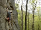 Climbing the perfect hand crack of New Yosemite