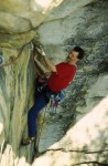 Tad traversing under the arch of Cresenta