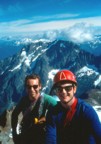 Jim and Tracy feeling happy on the summit of Sahale