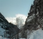 The Camp Bird Mine road, on the walk into the Skylight area