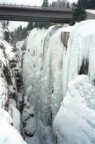 Massive amount of ice under the bridge