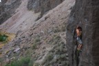 Making a clip before the crux