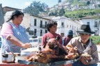 Street vendor selling tasty treats; that dude's about to kill Lucie