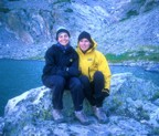 Jim and Lucie hanging out at Sky Pond