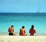 Topless women at East Rai Lei Beach