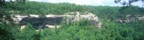 Giant overhangs in a remote area of Red River Gorge