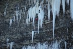 Continuing up the small ice column