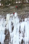 David shoots Bones as he nears the top of the ice