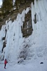 Todd belays Griz on the first ascent of Chum Lick