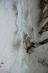 Griz leads, Todd belays from below