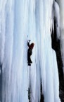 Steep ice in the Amphitheatre