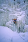 Jim leading the main falls, left side