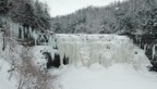 The Salmon River Falls in fat conditions; everything in this picture is currently off-limits, including those awesome looking hangers on the left