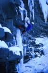 Tad seconding the first pitch of Shale We Climb