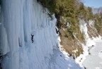 Simeon pauses at the base of the steep section