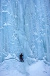 Mike first ascent, center section of the main falls