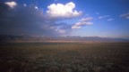 View of the Sangre De Cristo mountains at sunset