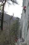 Spring climbing before the leaves