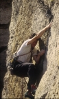 Pulling through a 5.9 crack on the first section of Foops