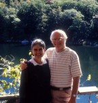 Mom and Dad next to Mohonk Lake