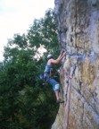 Jim leading the second pitch of Directissima