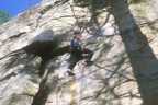 Just getting into the crux section of Lost City Crack