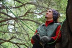 Belaying Tommy with fingerless gloves