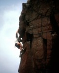 Stuart toproping above the Colombia River