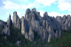 View of the Cathedral Spires, as seen from the top of the Totem Pole