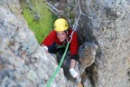 Colin comes up the final chimney