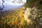 Looking downstream (south) on the Tennessee River from the top of the Tennessee Wall