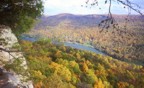 Looking upstream on the Tennessee River from the top of the Tennessee Wall