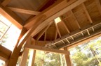 Framing on bay window as it interfaces with the timber frame