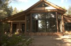 Bay window area with the windows installed