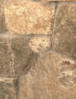 Another closeup of embedded river stones