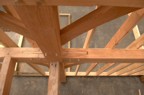 Cool spline holds together a complex joint in the timber frame