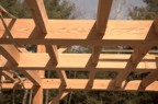 Framing on the mezzanine floor