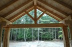 Front porch framing as seen from the front door