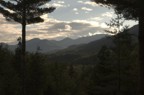 View of the dix range from the bay window