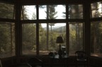 Looking out the bay window from within the great room