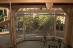 Looking at the bay window area from the second floor prior to the chimney