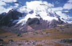 Approaching Campa Pass with the mountains labeled