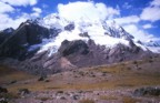 Approaching Campa Pass, looking at Ccapana, Pachanta