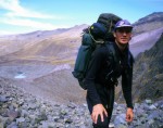 On the hike up to high camp on Mariposa