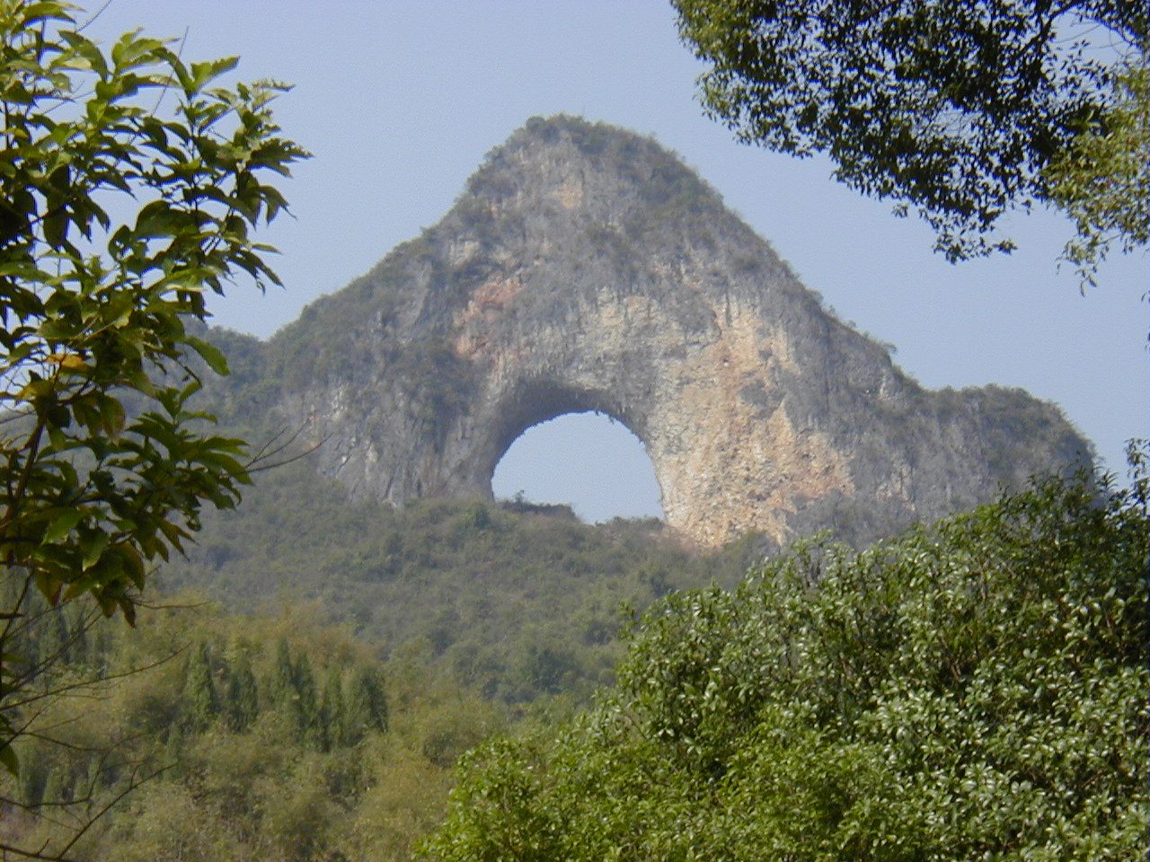 Close up view of Moon Hill
